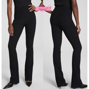 Spanx Perfect Fit Ponte Micro Flare Pants Classic Black High-Rise Waist Bootcut